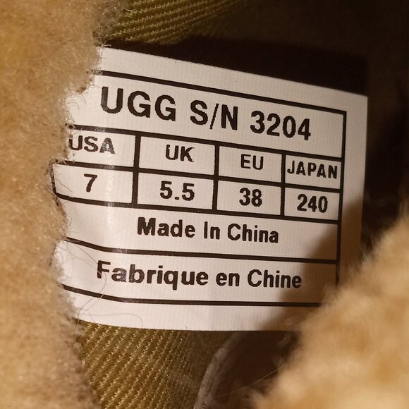 UGG Lynnea Wm 7US/38EU Gray Suede Shearling Ankle Boots Wooden Clog Soles - Picture 12 of 12